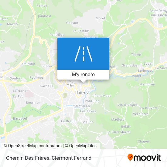 Chemin Des Frères plan