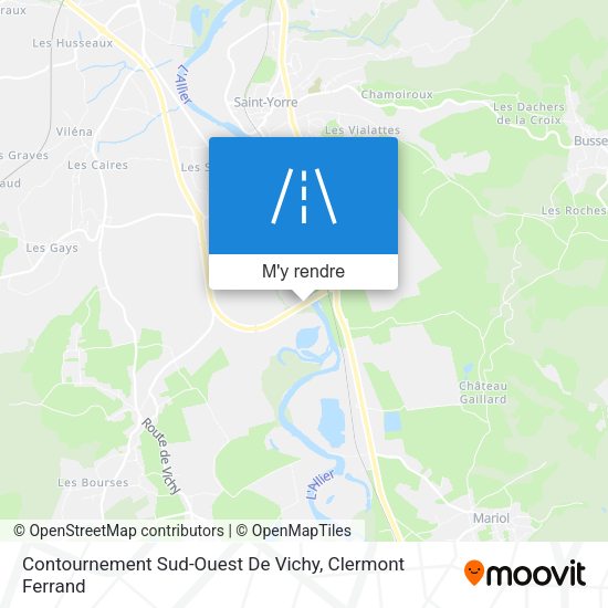 Contournement Sud-Ouest De Vichy plan