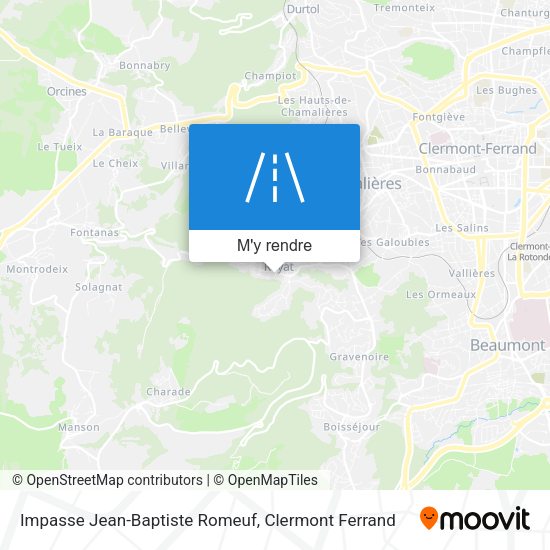Impasse Jean-Baptiste Romeuf plan