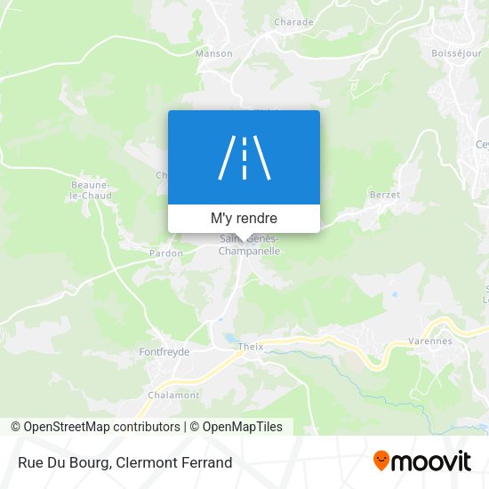 Rue Du Bourg plan