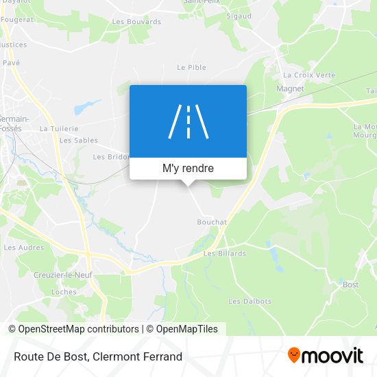 Route De Bost plan
