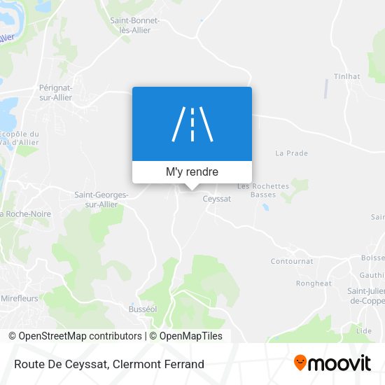 Route De Ceyssat plan