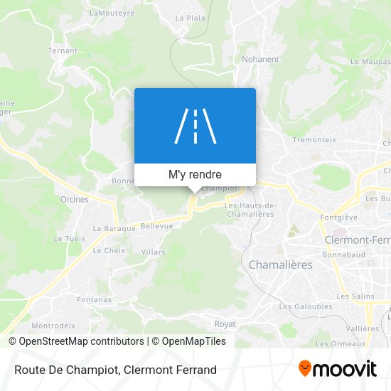 Route De Champiot plan