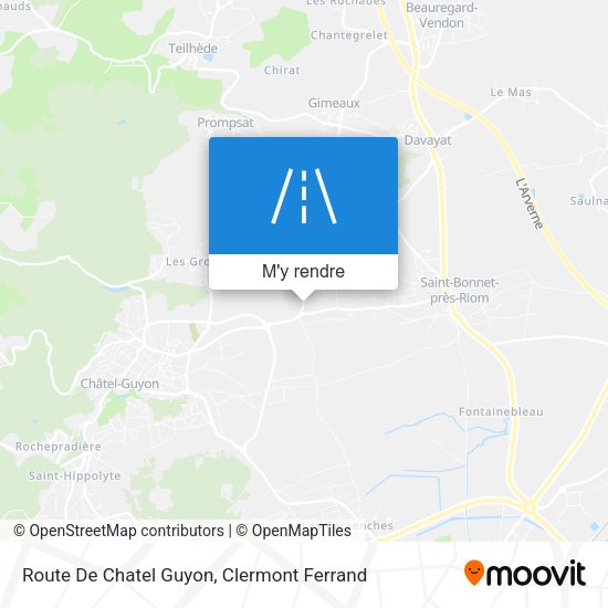 Route De Chatel Guyon plan