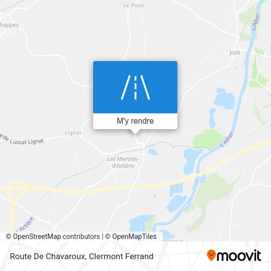Route De Chavaroux plan