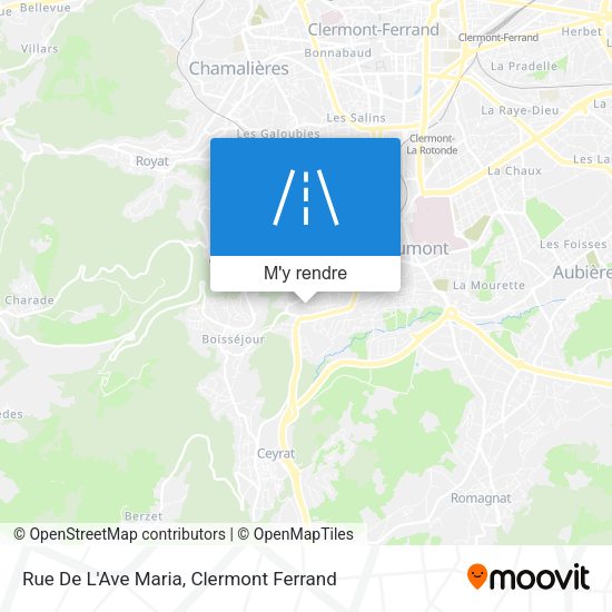 Rue De L'Ave Maria plan
