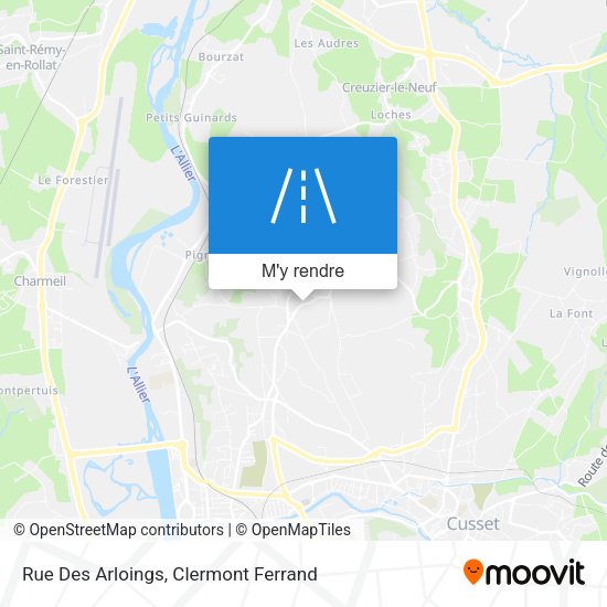 Rue Des Arloings plan