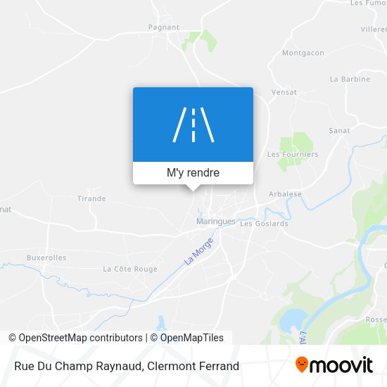 Rue Du Champ Raynaud plan