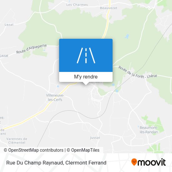 Rue Du Champ Raynaud plan
