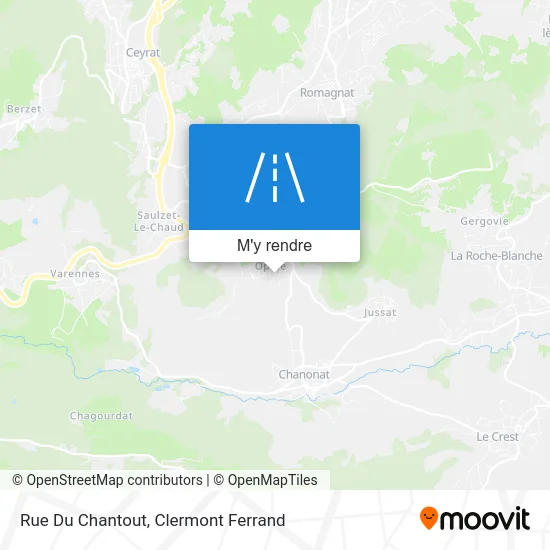 Rue Du Chantout plan