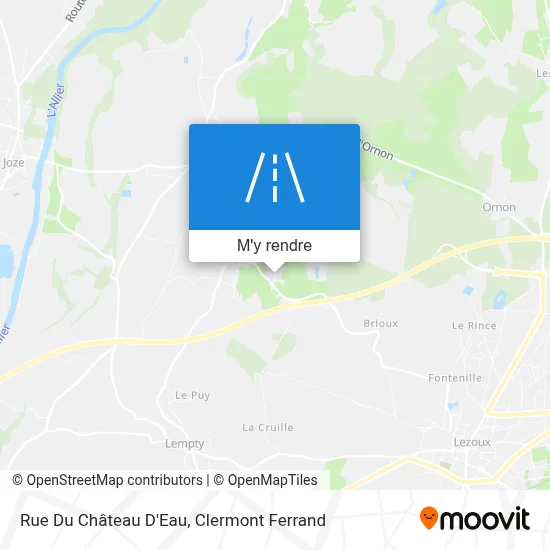 Rue Du Château D'Eau plan