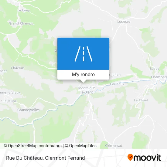 Rue Du Château plan