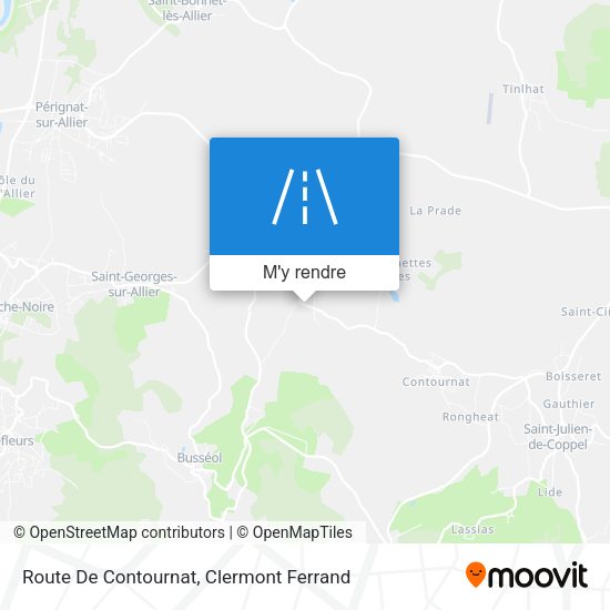 Route De Contournat plan