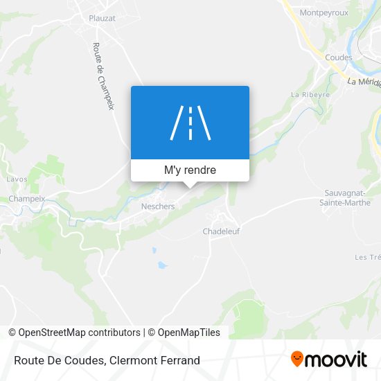 Route De Coudes plan