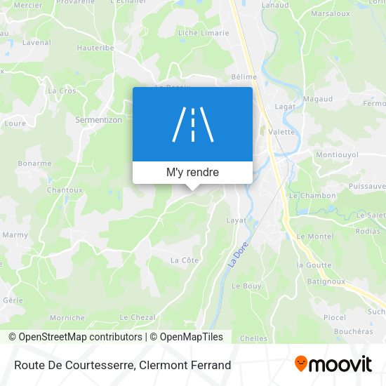 Route De Courtesserre plan