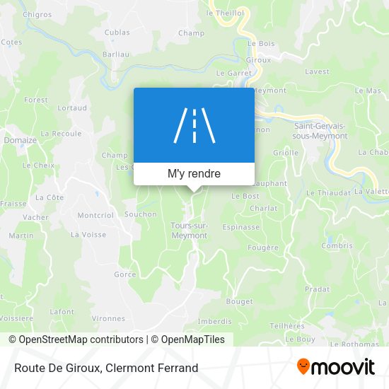 Route De Giroux plan