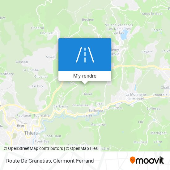 Route De Granetias plan