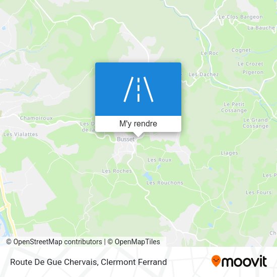 Route De Gue Chervais plan