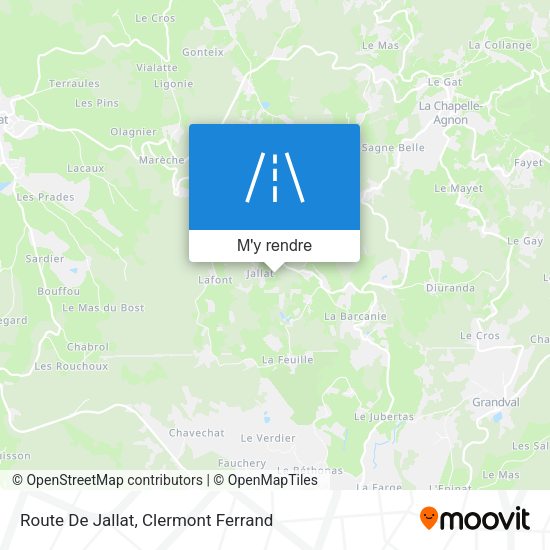 Route De Jallat plan