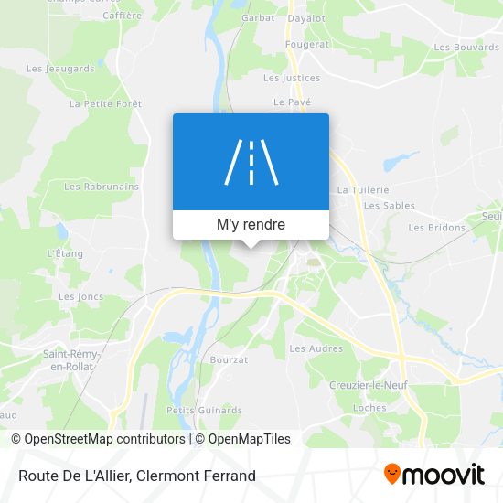 Route De L'Allier plan