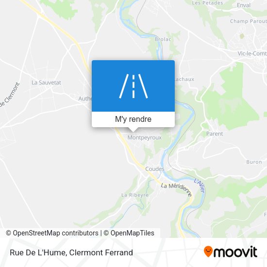 Rue De L'Hume plan