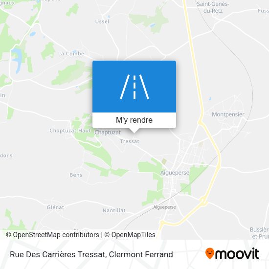 Rue Des Carrières Tressat plan