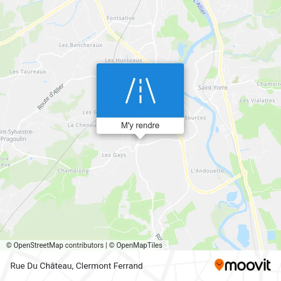 Rue Du Château plan