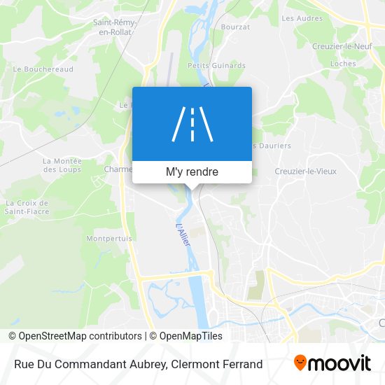 Rue Du Commandant Aubrey plan