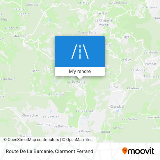 Route De La Barcanie plan