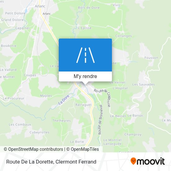 Route De La Dorette plan