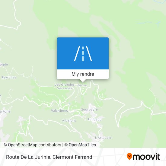 Route De La Jurinie plan