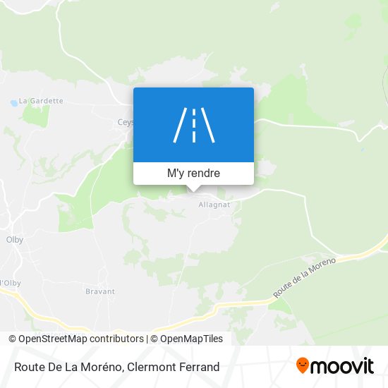 Route De La Moréno plan