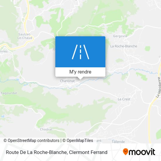 Route De La Roche-Blanche plan