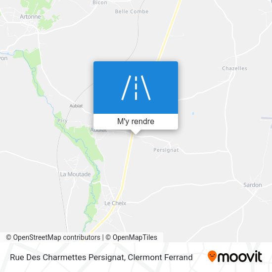Rue Des Charmettes Persignat plan