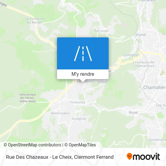Rue Des Chazeaux - Le Cheix plan