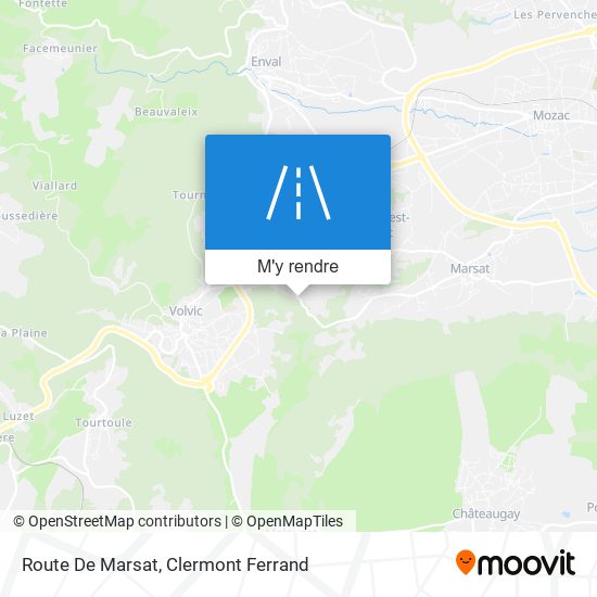 Route De Marsat plan