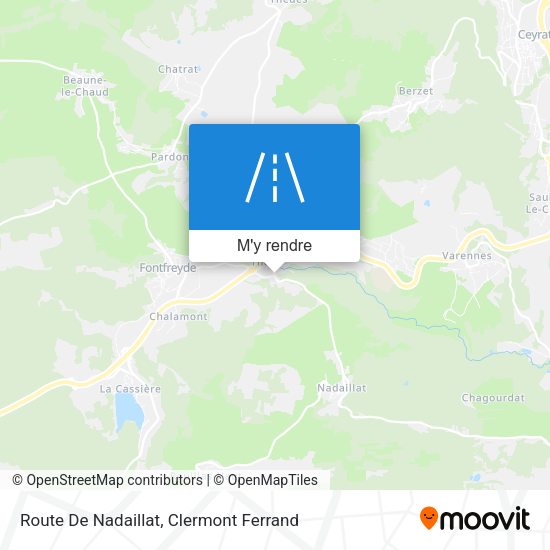 Route De Nadaillat plan
