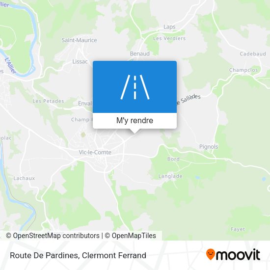 Route De Pardines plan