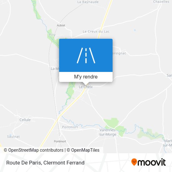 Route De Paris plan