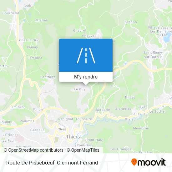 Route De Pissebœuf plan