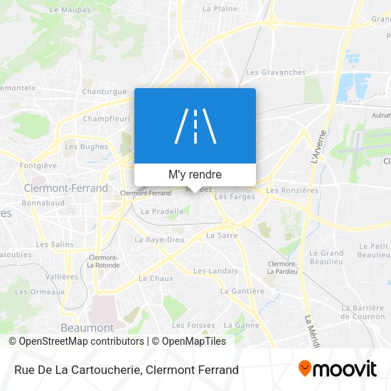 Rue De La Cartoucherie plan