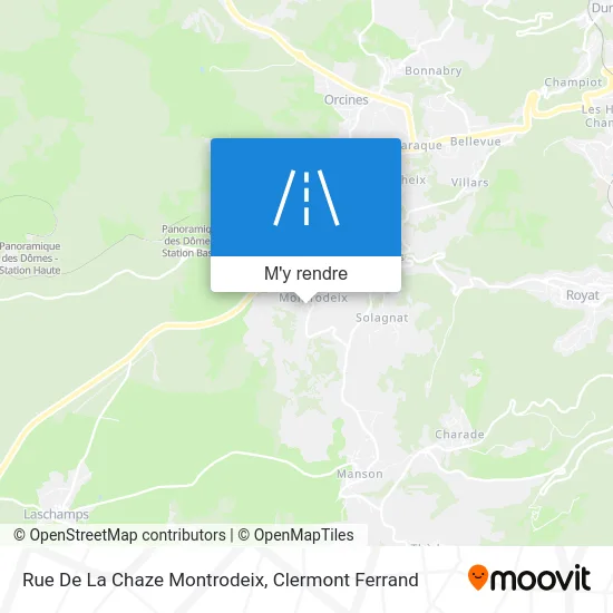 Rue De La Chaze Montrodeix plan