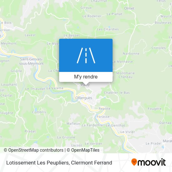 Lotissement Les Peupliers plan