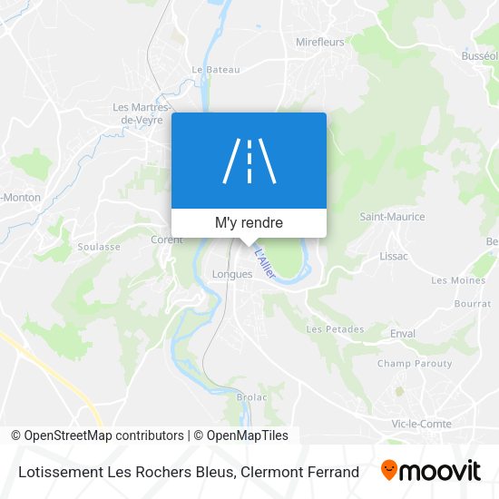 Lotissement Les Rochers Bleus plan