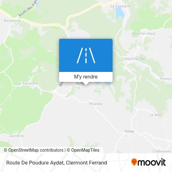 Route De Poudure Aydat plan