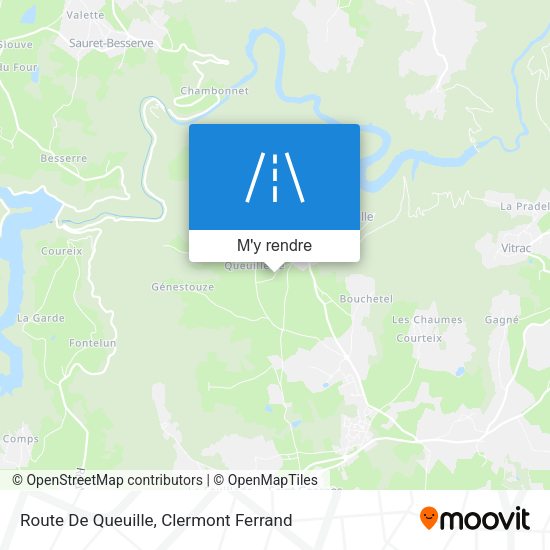 Route De Queuille plan