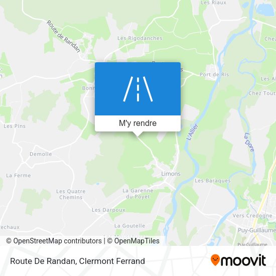 Route De Randan plan