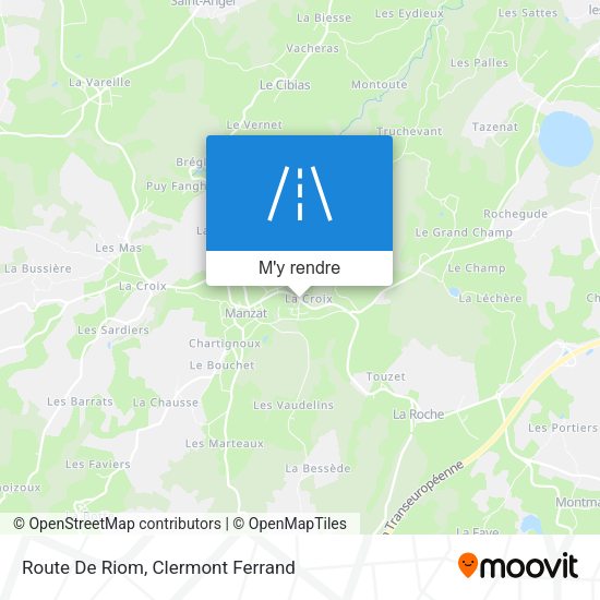 Route De Riom plan