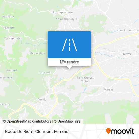 Route De Riom plan