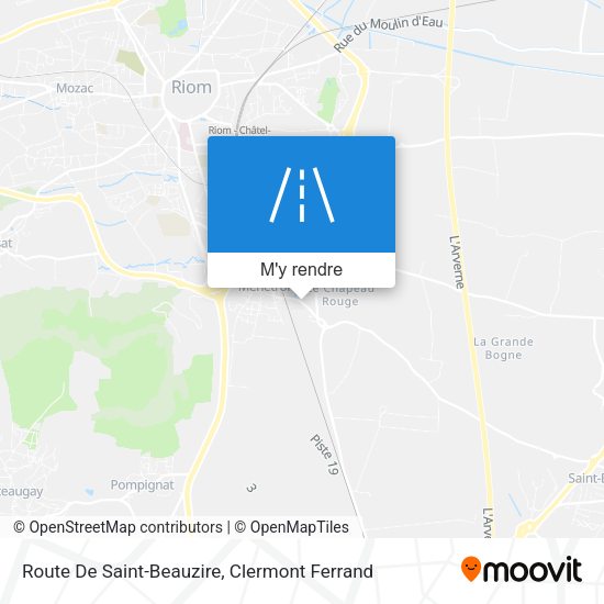 Route De Saint-Beauzire plan
